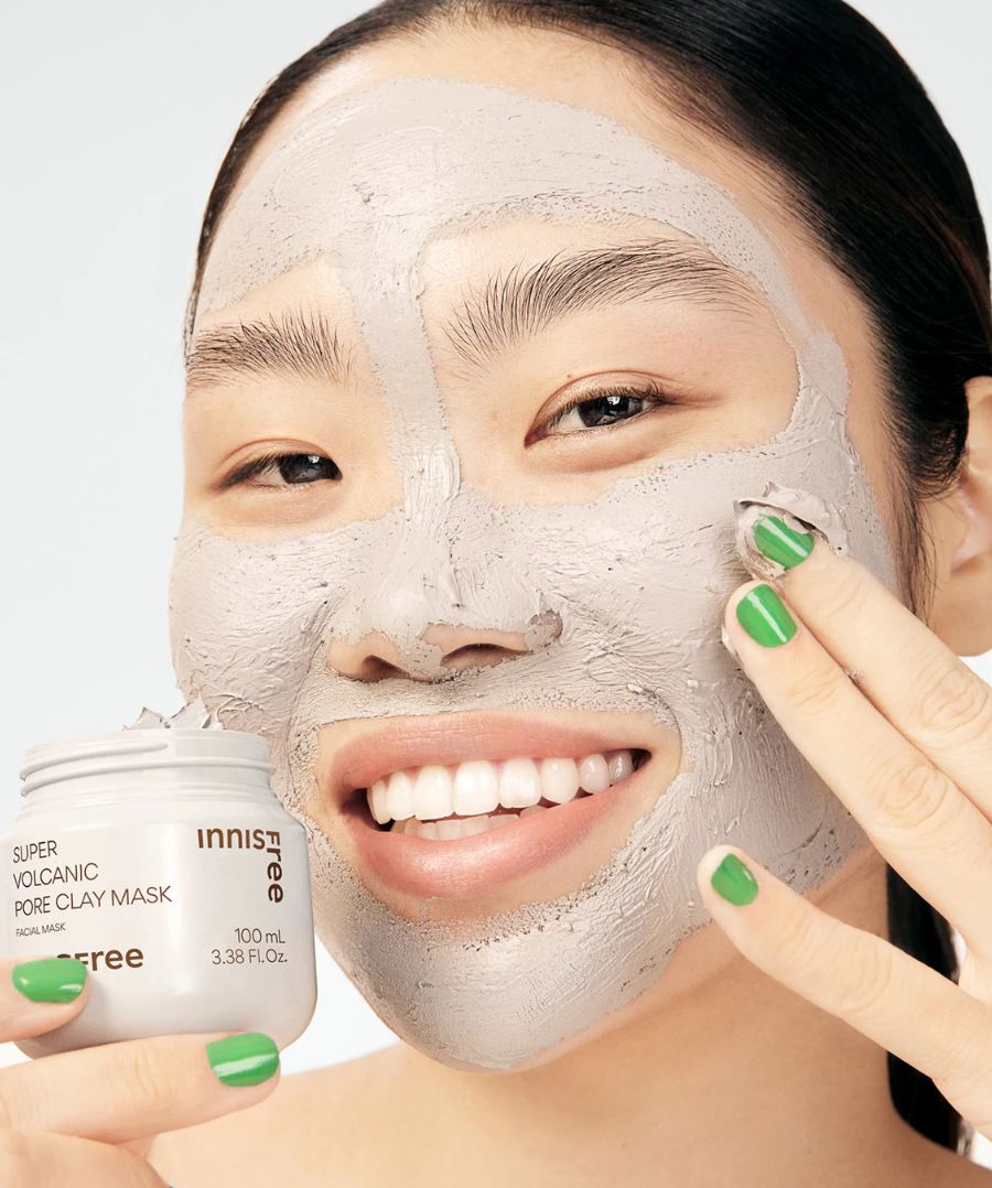 Masque à l'argile aux Roches Volcaniques et aux AHA - Masque Réducteur de Pores