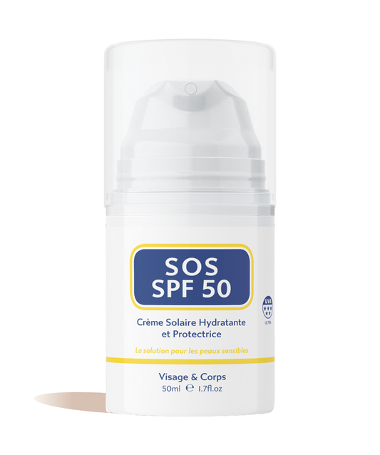 Crème Solaire Hydratante Peau Sensible SPF50
