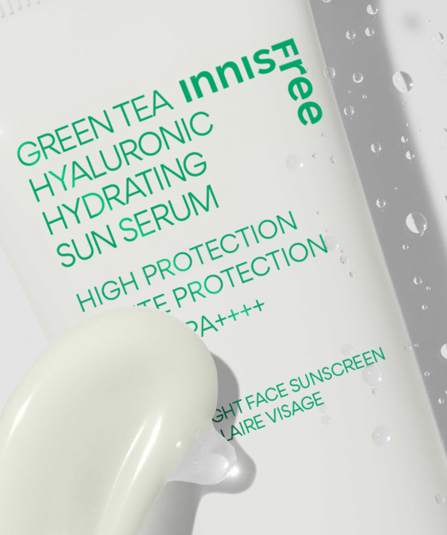 Sérum solaire hydratant au thé vert et à l’acide hyaluronique