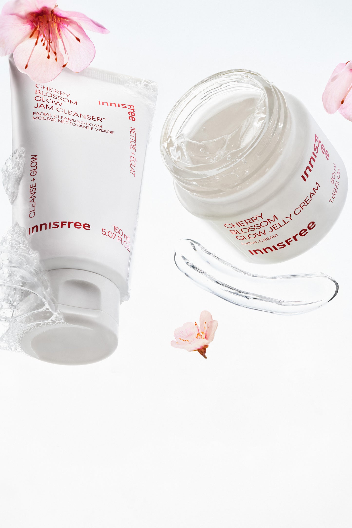 Crème Gel Éclat aux Cerisiers à Fleurs et au Niacinamide - Crème Éclat