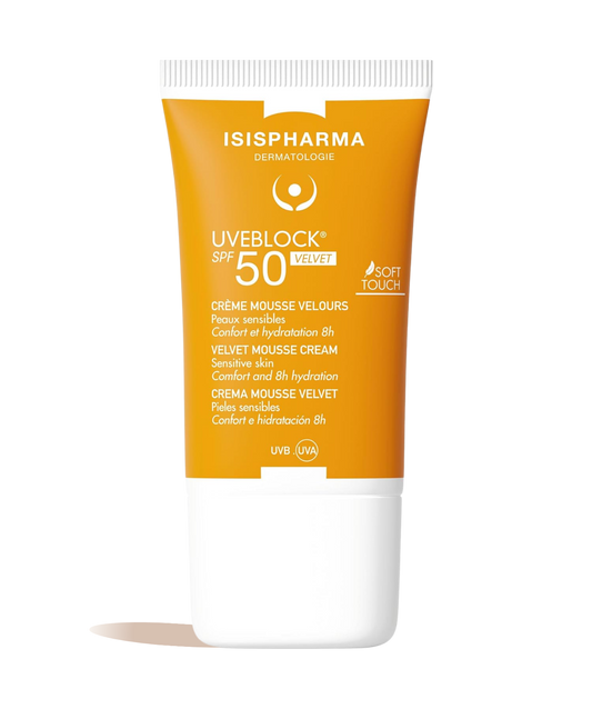 Uveblock Velvet Crème mousse velours SPF50